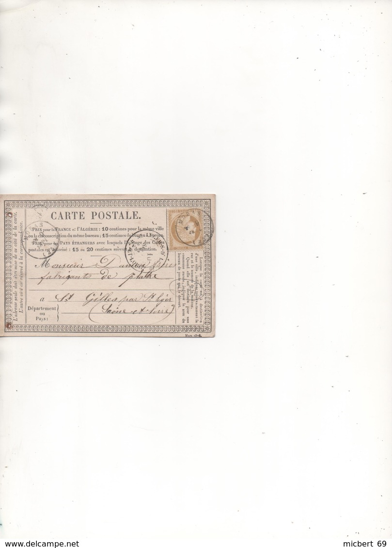 Lot  Mars CA :  Lettre - 1849-1876: Classic Period