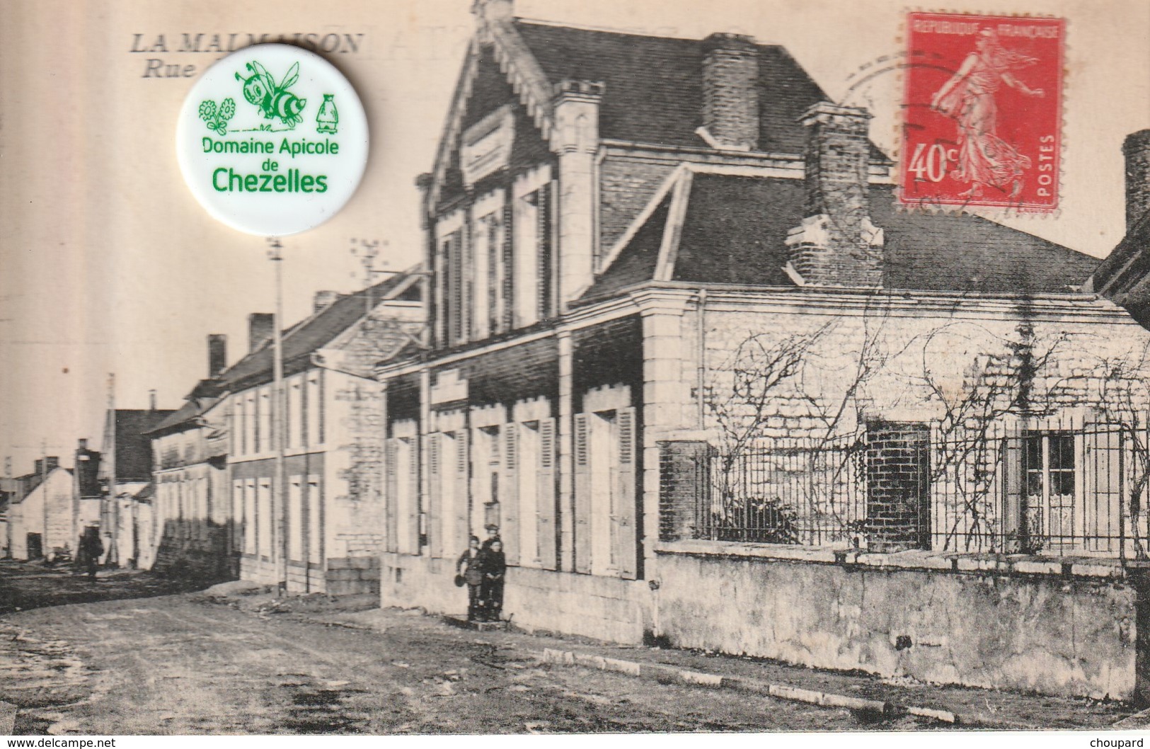 02 - Carte Postale Ancienne De   LA  MALMAISON    Rue D'en Bas - Other & Unclassified