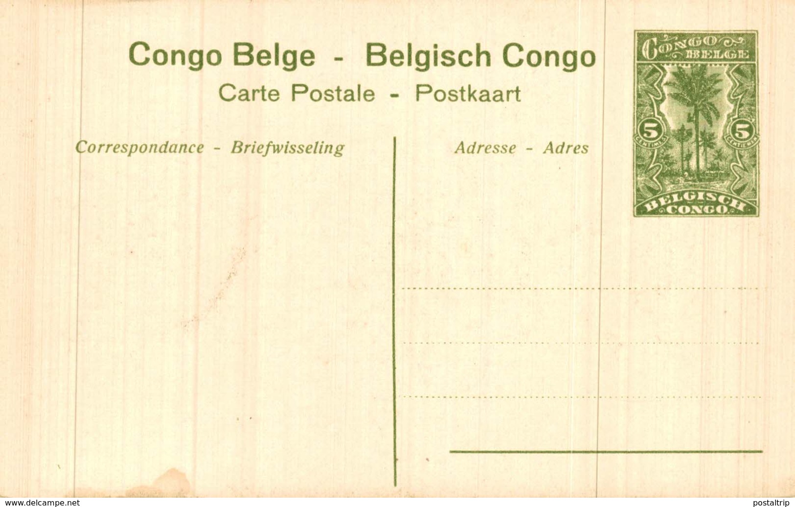 Congo Belge-carte Entier Postal Postal Stationnery- 5c Vert-gare Du Mayumbe - Otros & Sin Clasificación