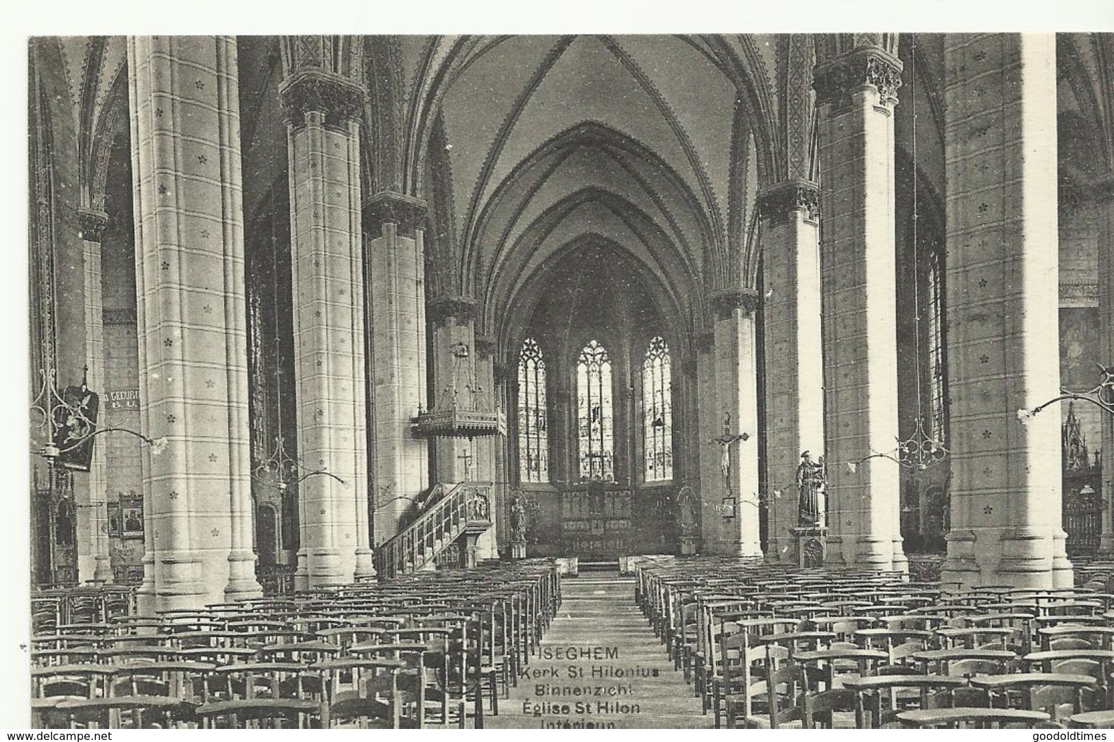 Iseghem Kerk St Hilonius Binnenzicht  (636) - Izegem