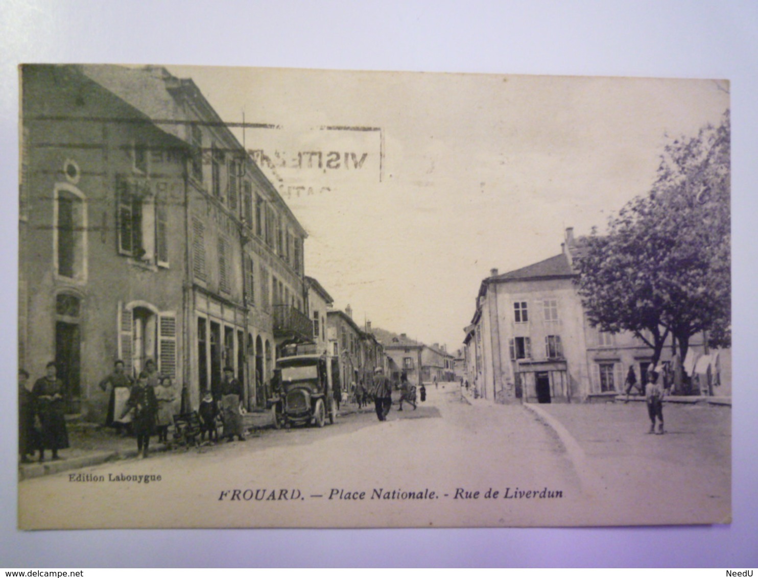 GP 2019 - 565  FROUARD  (Meurthe-et-Moselle)  :  Place Nationale  -  Rue De  Liverdun   1931  XXX - Frouard