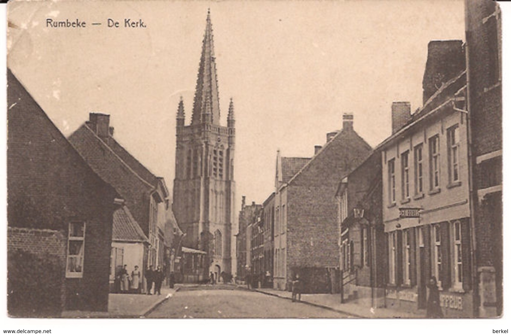 RUMBEKE ROESELARE DE KERK  FELDPOST 1915 STAAT !! Re  970 /d4 - Roeselare