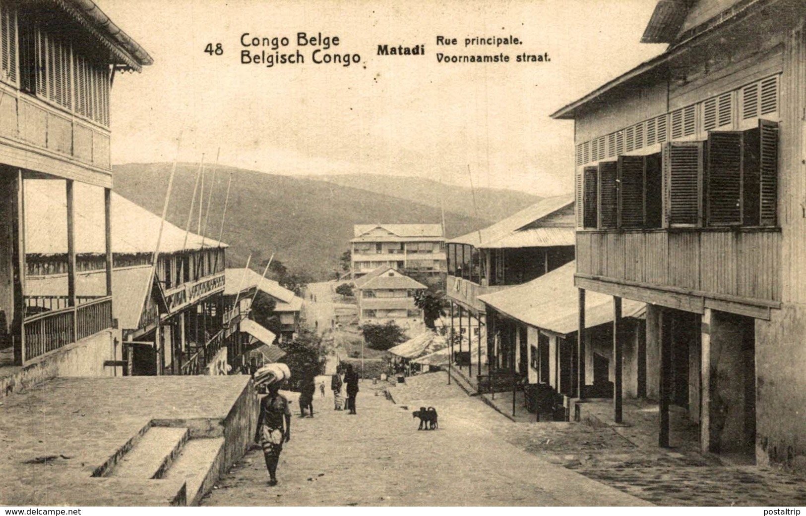 Congo Belge - Matadi - Rue Principale - Congo Belga