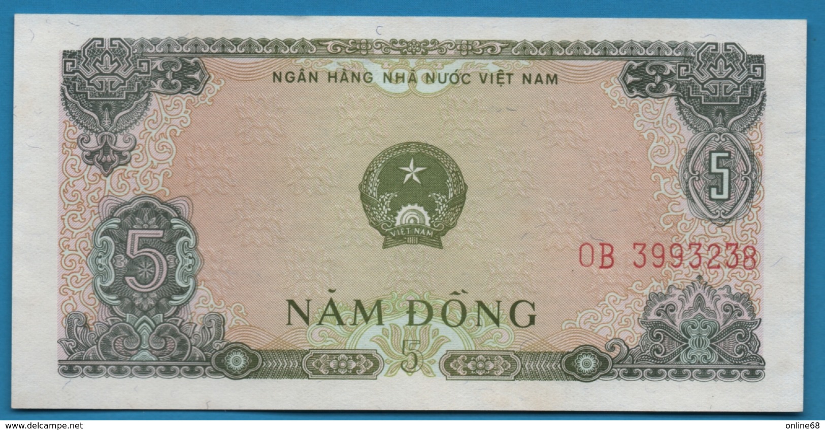 VIETNAM  5 Dong	1976	Serie 0B 3993238 P# 81b - Vietnam