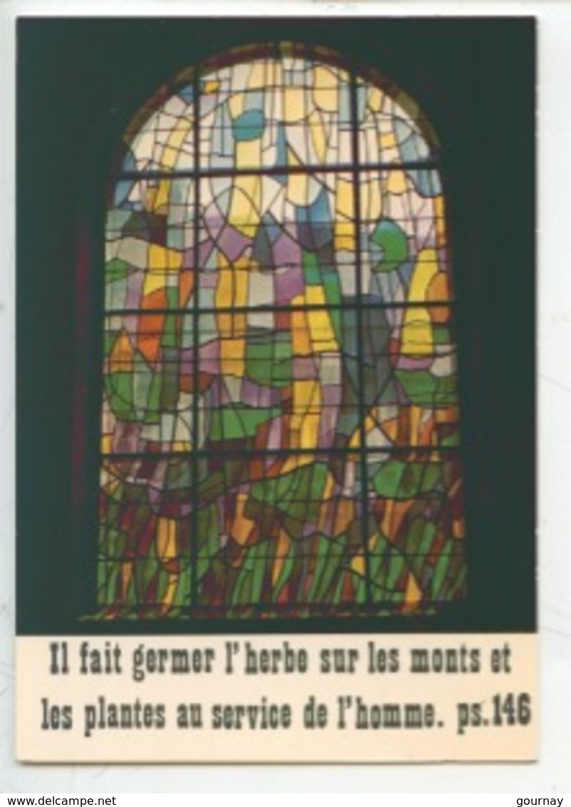 Alfred Manessier - Vitrail église Saint Benigne Monument Historique Pontarlier (cp Vierge) - Oggetti D'arte