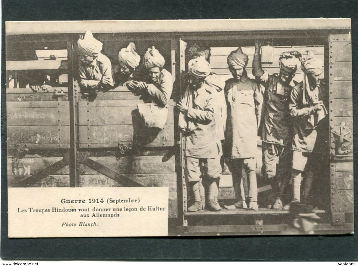 CPA - Guerre 1914 (Septembre) - Les Troupes Hindoues Vont Donner Une Leçon De Kultur Aux Allemands, Très Animé - Guerre 1914-18