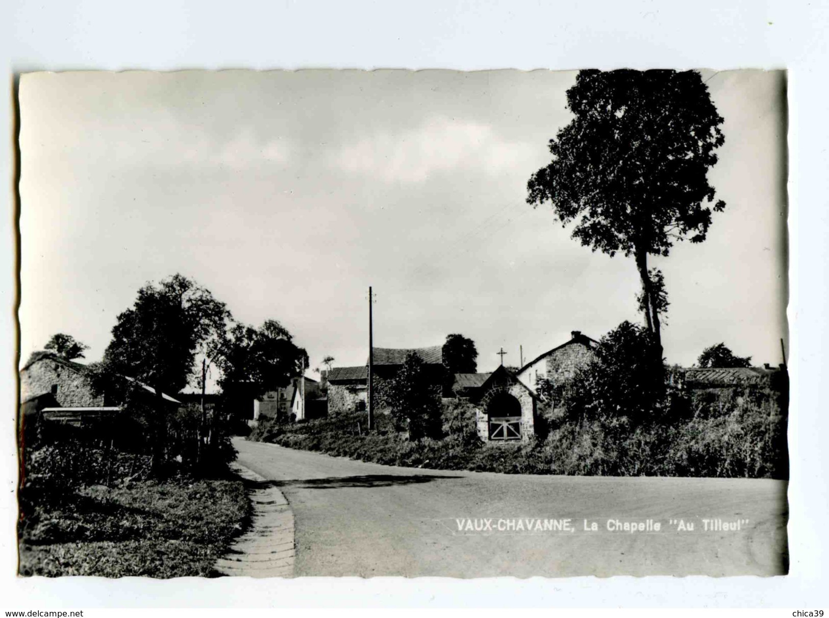 C 176  -  Vaux-Chavanne  -  La Chapelle  " Au Tilleul "  -  Photo Véritable - Manhay