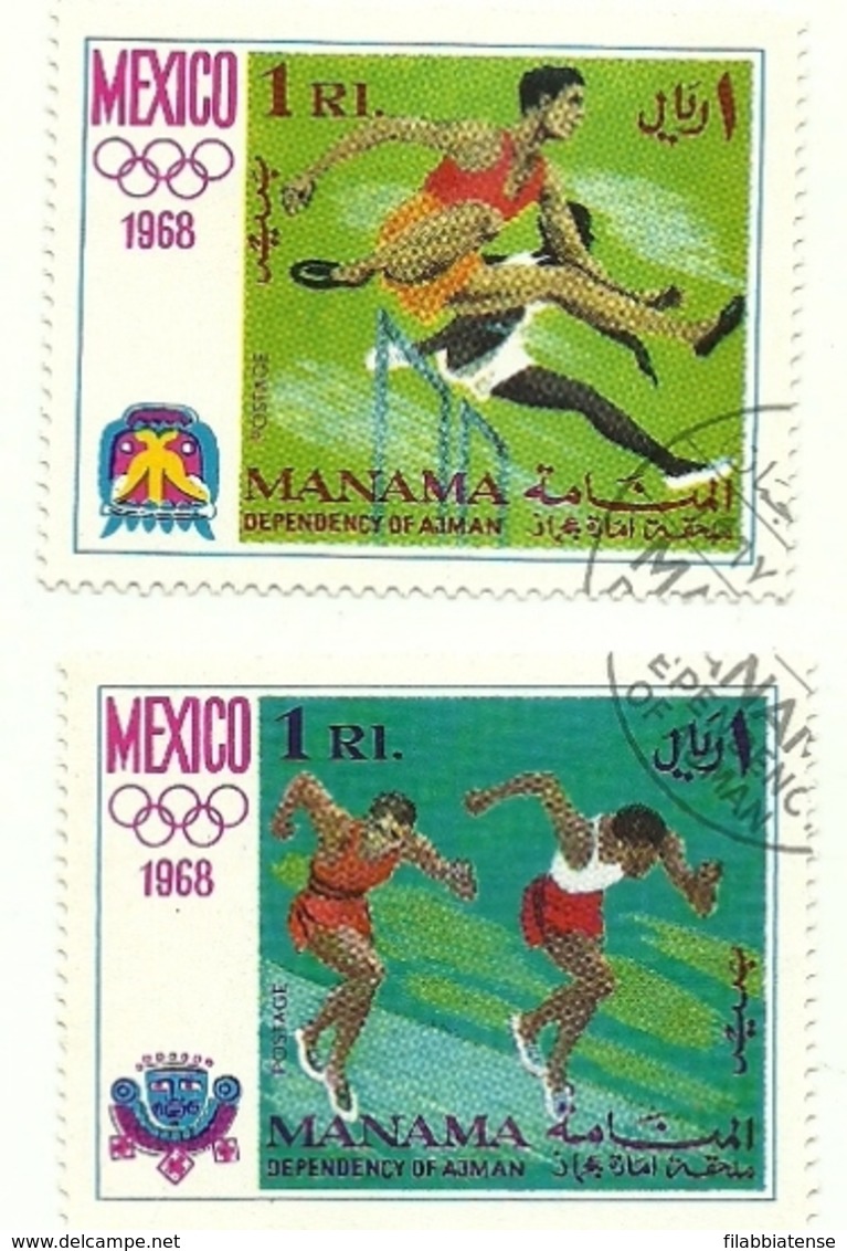 1968 - Manama 5 Olimpiadi Del Messico  C4760 - Summer 1968: Mexico City