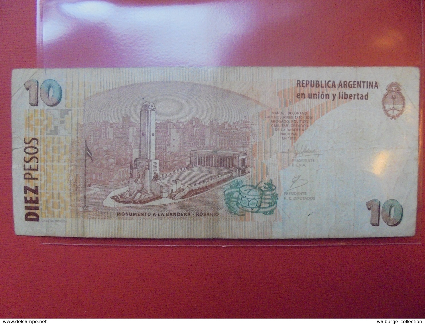 ARGENTINE 10 PESOS CIRCULER - Argentine