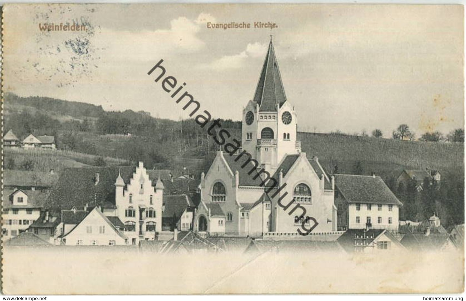 Weinfelden - Evangelische Kirche - Gel. 1914 - Weinfelden