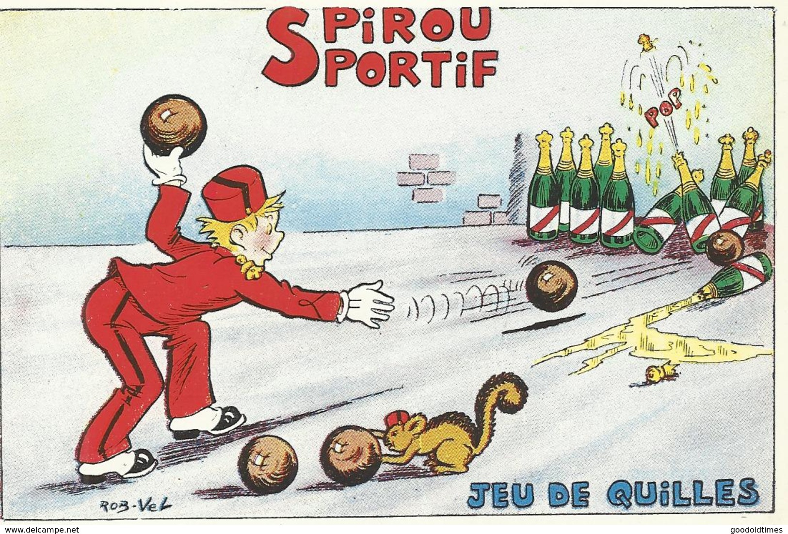 Spirou Sportif Jeu De Quilles   (696) - Comics