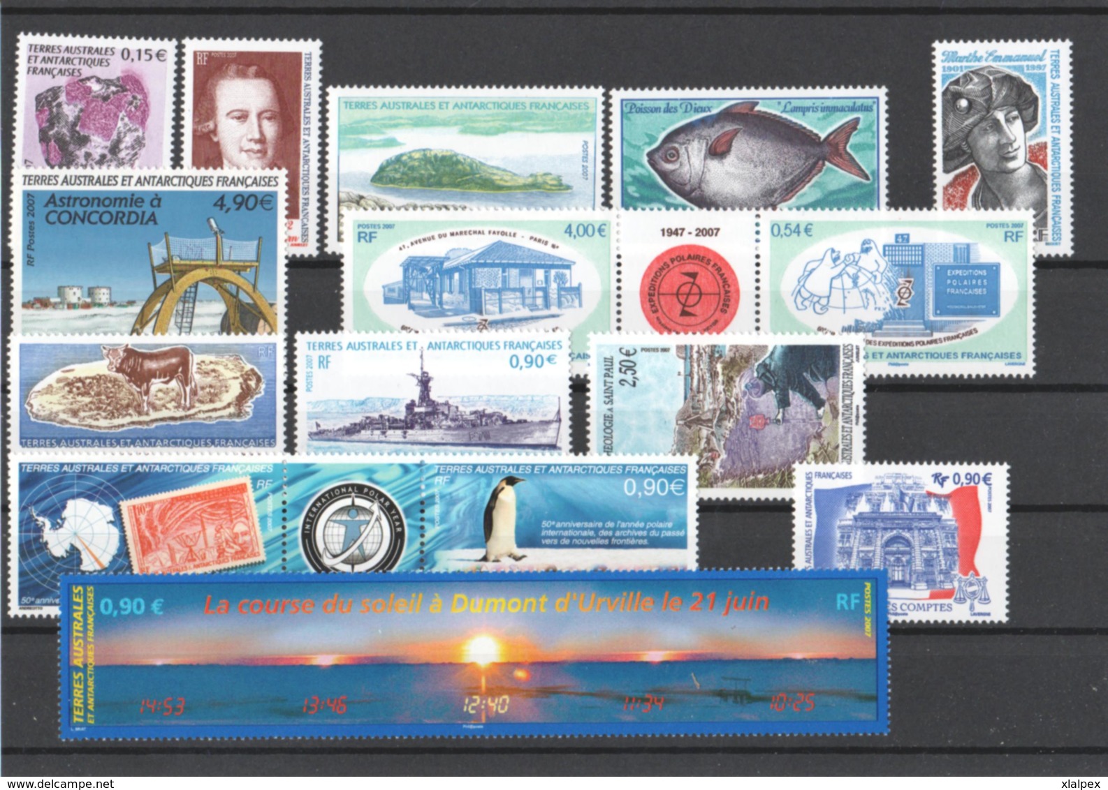 TAAF Année Complète 2007 Timbres Neufs ** - Années Complètes