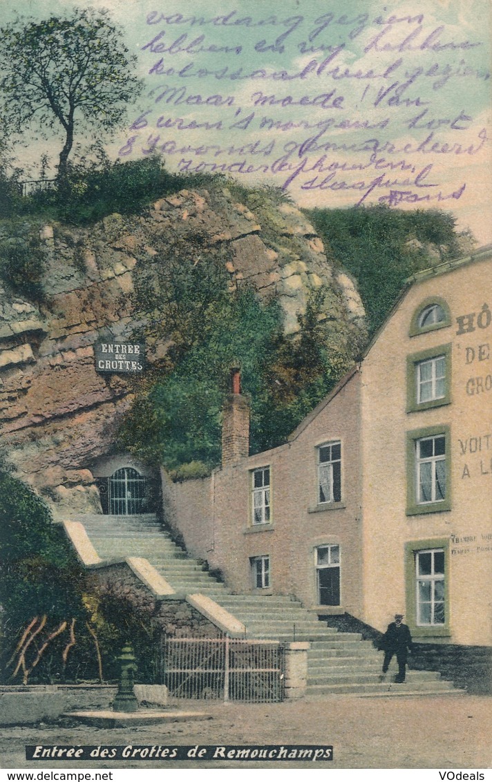 CPA - Belgique - Aywaille - Entrée Des Grottes De Remouchamps - Aywaille