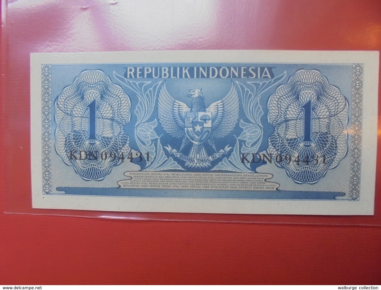 INDONESIE 1 RUPIAH NEUF - Indonésie