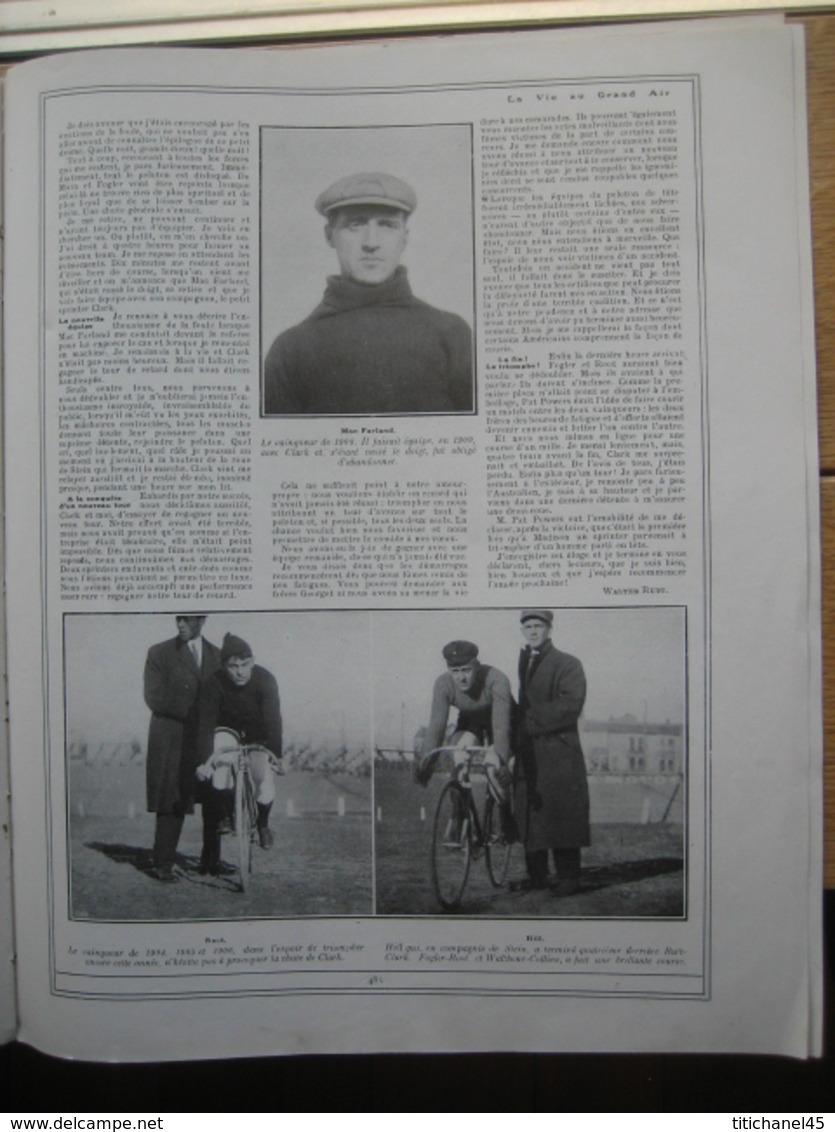 1909 Voiturettes : DEMEESTER-SIZAIRE-BARRE-CORRE-LA-LICORNE-DORIOT/CYCLISME/BOXE : JOE JEANNETTE-SAM MAC VEA
