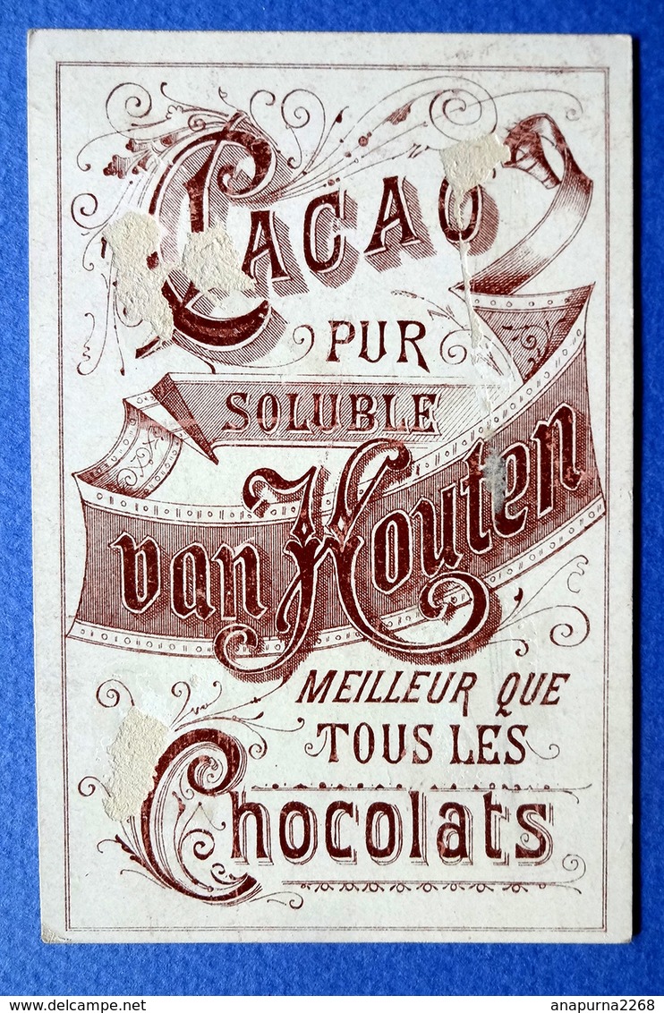 CHROMO  CHOCOLAT VAN HOUTEN   .....JEUNES ENFANTS ....RENCONTRE ....HOTTE - Van Houten