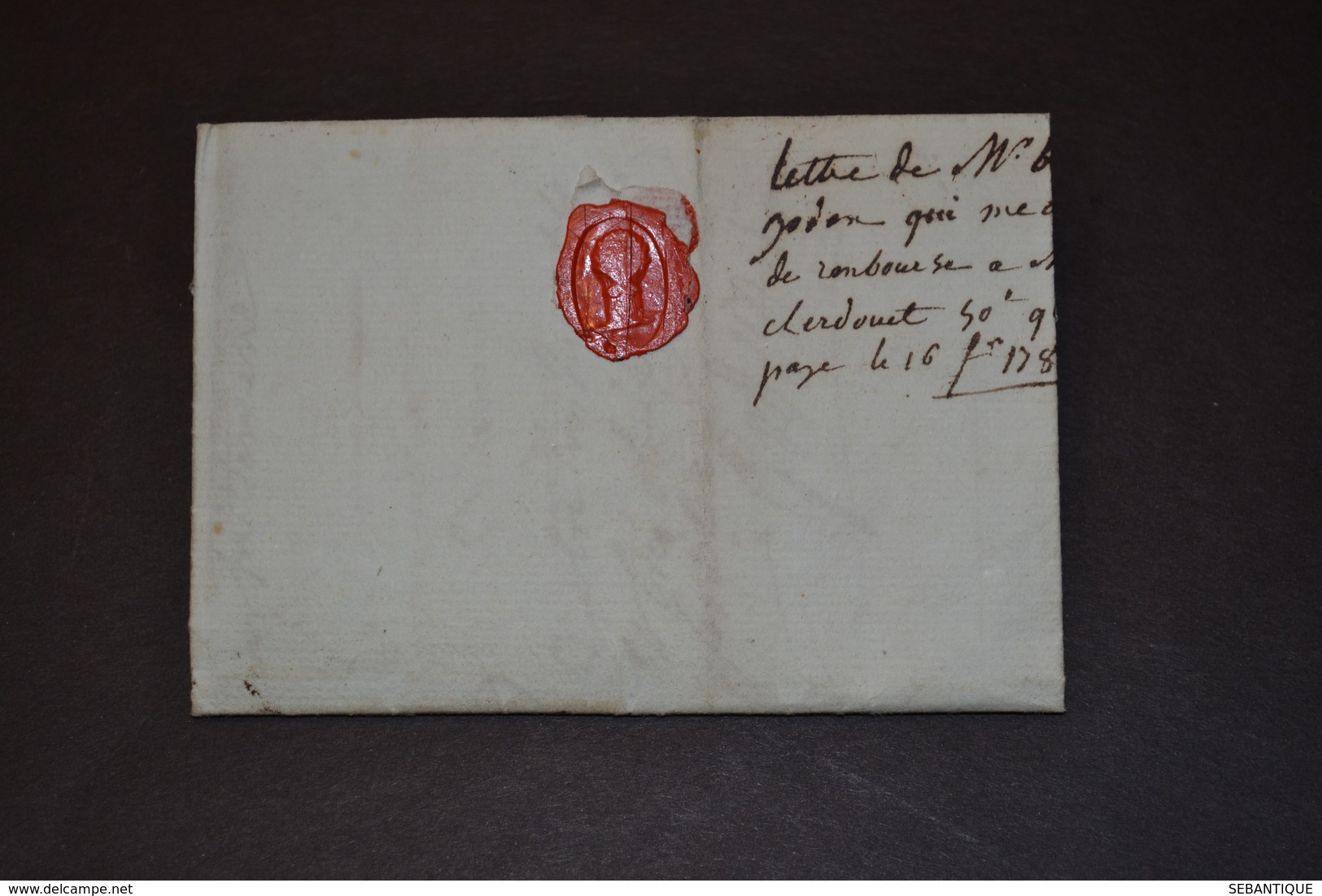 Lettre 1784 Bordeaux Pour Libourne Cachet De Cire - 1701-1800: Précurseurs XVIII