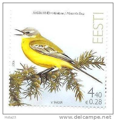 Estonia / Estland Yellow Wagtagtail Bird 2006 MNH - Estland