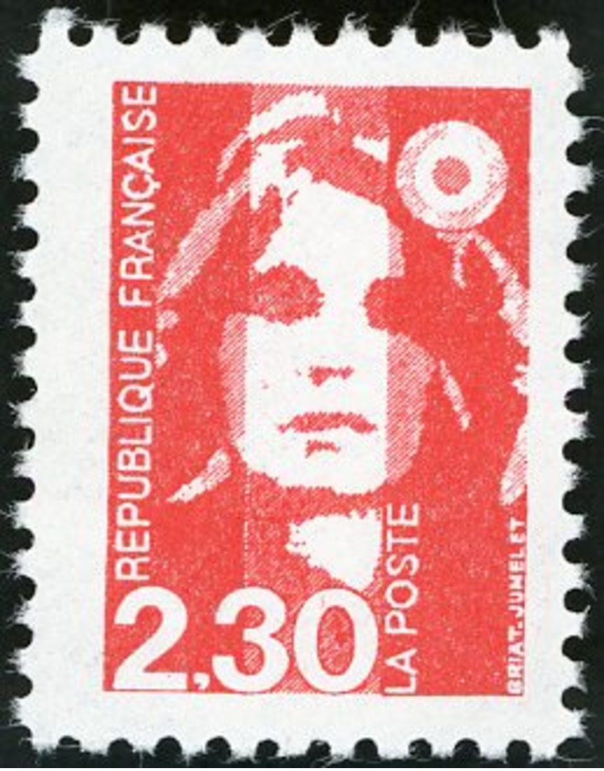 FAUX DE MARSEILLE N° 2614e 2,30 Fr Rouge Type Marianne De Briat Dentelé 11. Neuf Sans Charnière (MNH). TB - Neufs