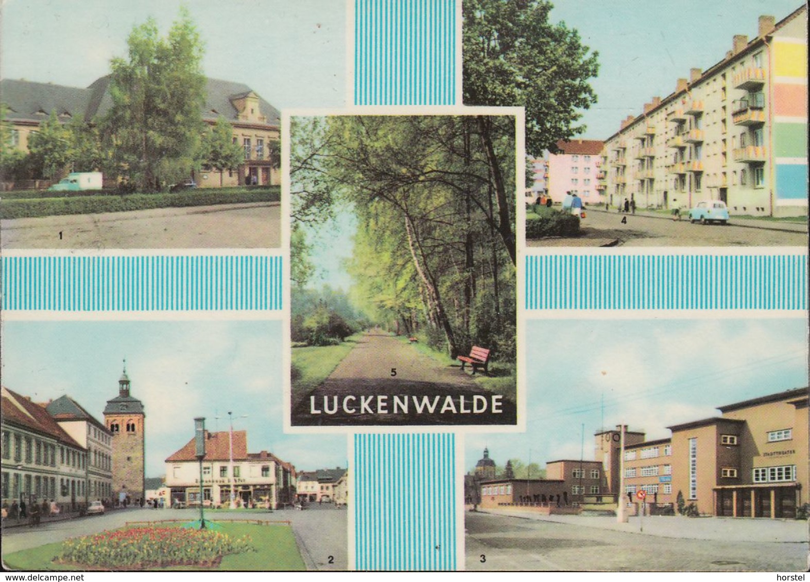 D-14943 Luckenwalde - Alte Ansichten - Bahnhof - Theater - Schule - Stadtpark - Leninplatz - Luckenwalde