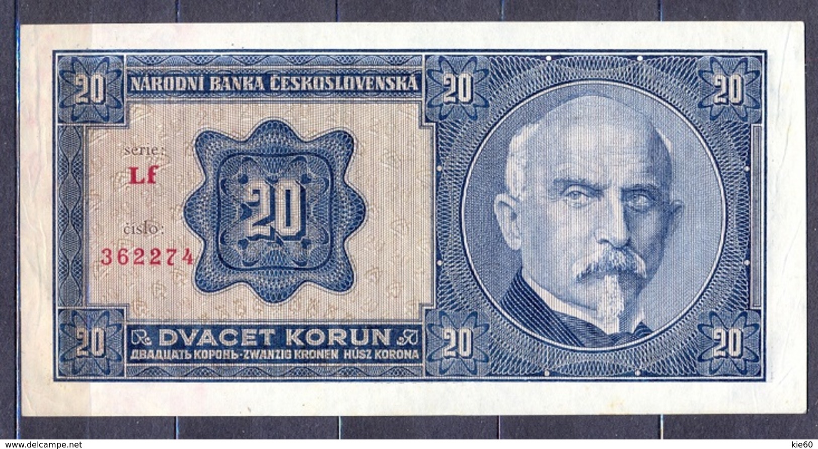 Czechoslovakia  - 1926 -  20 Korun    ..P21.... - Czechoslovakia