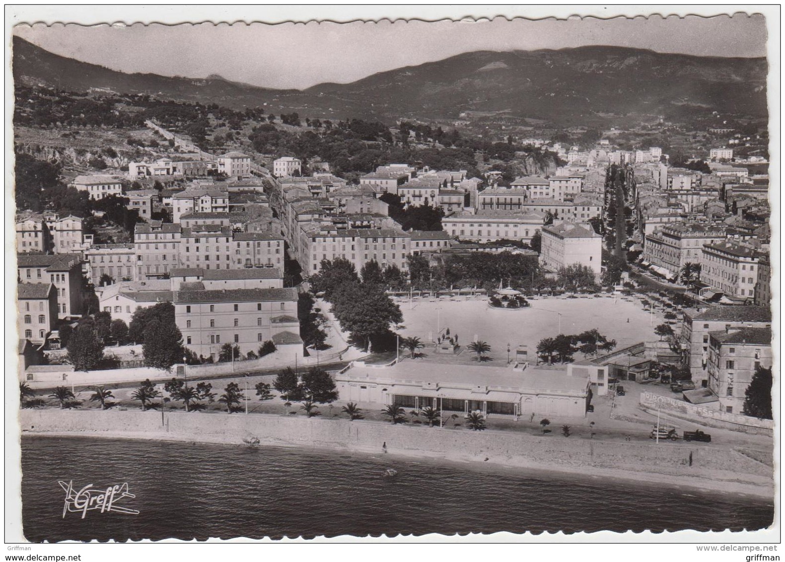 AJACCIO VUE AERIENNE PLACE DE GAULLE COURS NAPOLEON LE CASINO CPSM NEUVE - Ajaccio