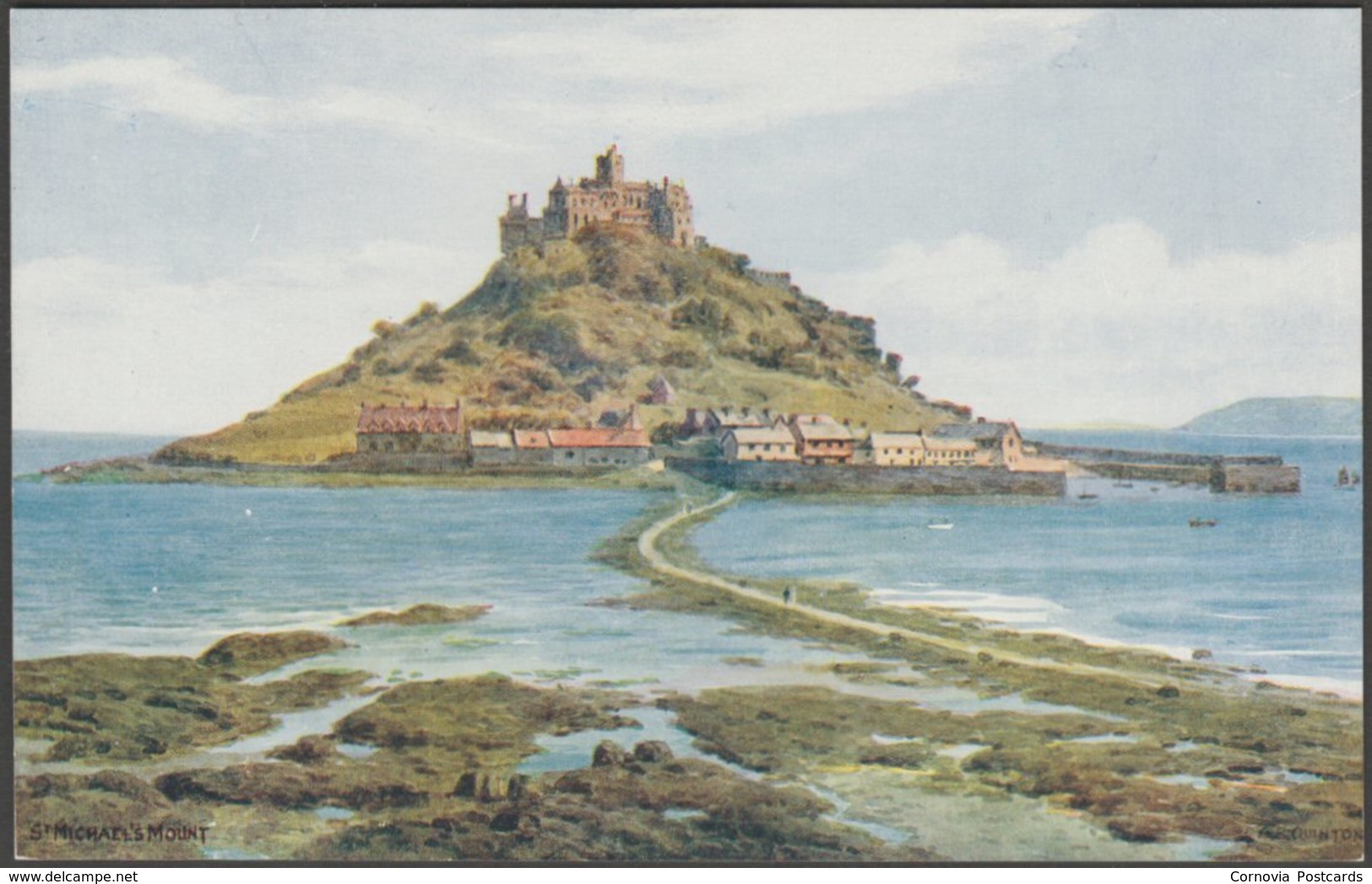 AR Quinton - St Michael's Mount, Cornwall, C.1920s - Salmon Postcard - St Michael's Mount