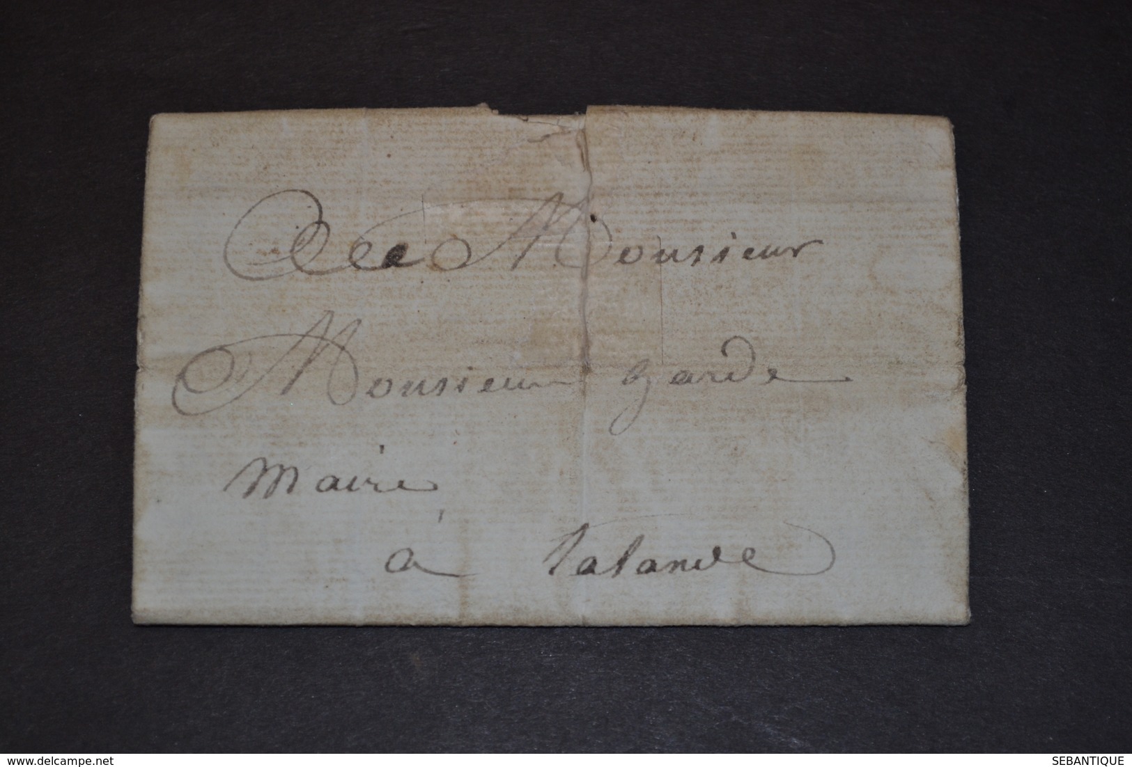 Lettre 1809 Gironde Pour LALANDE - 1792-1815: Départements Conquis