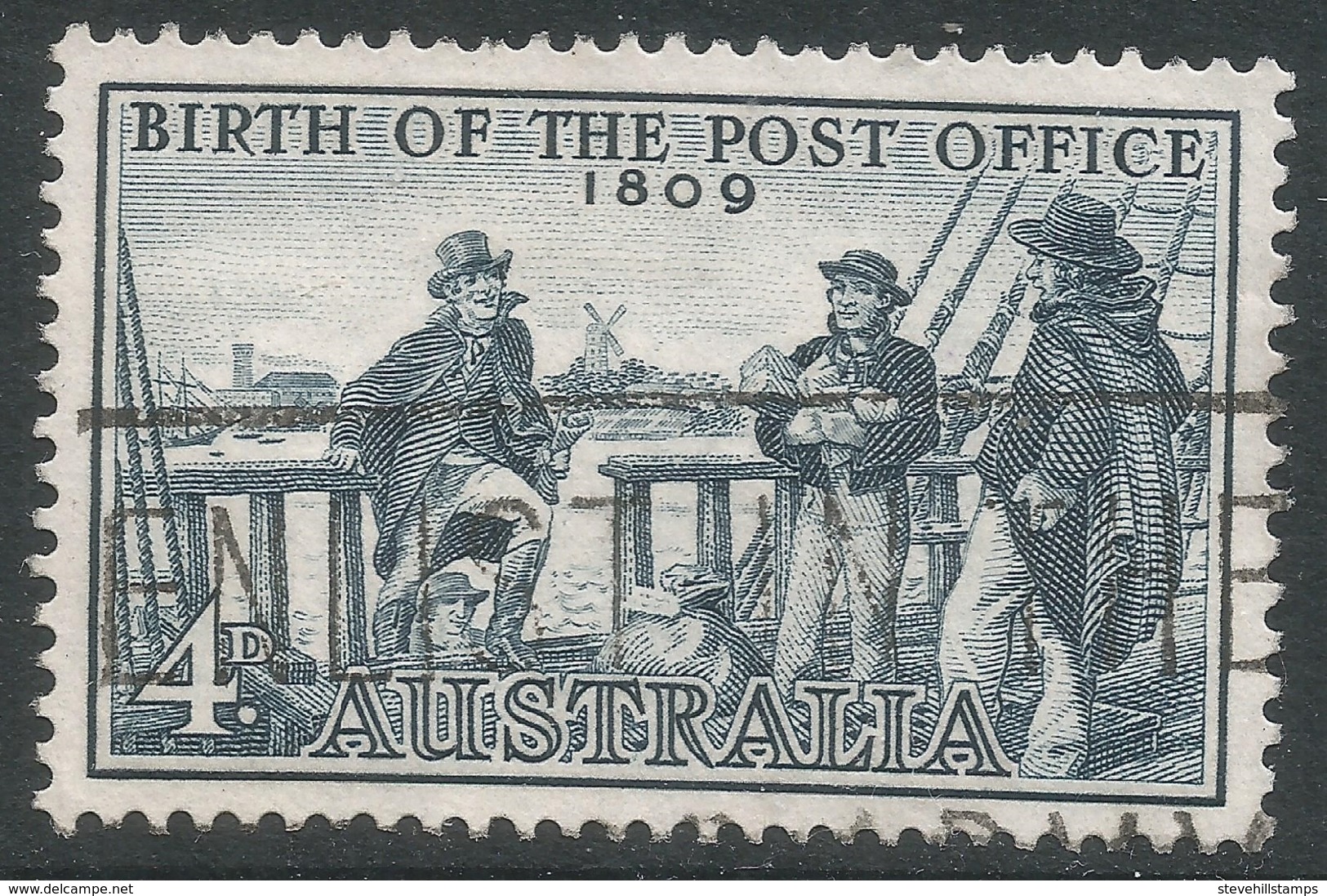 Australia. 1959 150th Anniv Of Australian Post Office. 4d Used. SG 331 - Used Stamps