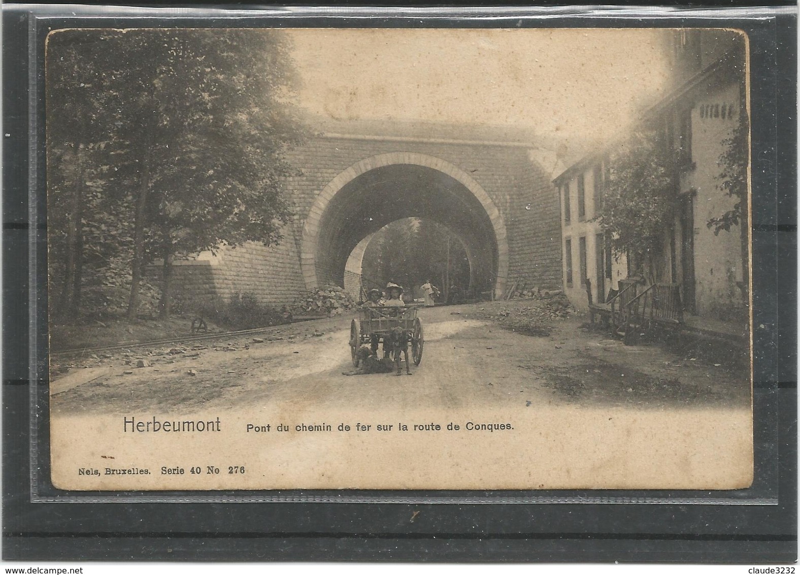 Belgique : Herbeumont : Pont Du Chemin De Fer Sur La Route De Conques - Herbeumont