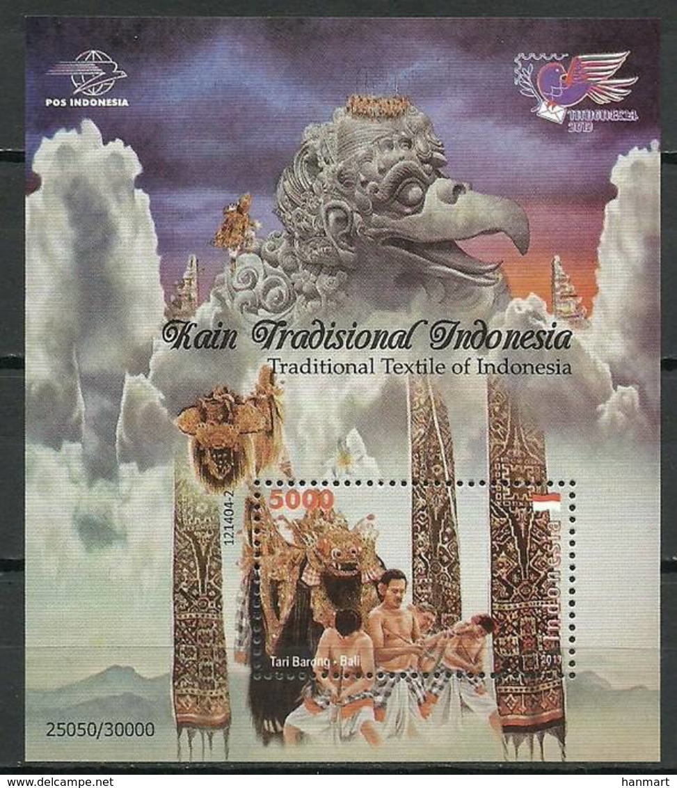 Indonesia 2012 Mi Bl 282 MNH ( ZS8 INSbl282dav136 ) - Textile