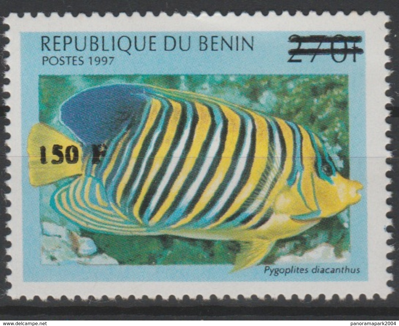 Bénin 2000 Mi. 1297 Poisson Fisch Fish Marine Life Fauna Faune Surchargé Overprint MNH** - Bénin – Dahomey (1960-...)