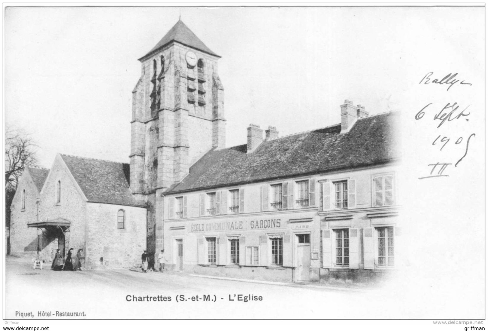 CHARTRETTES L'EGLISE 1905 TBE - Autres & Non Classés