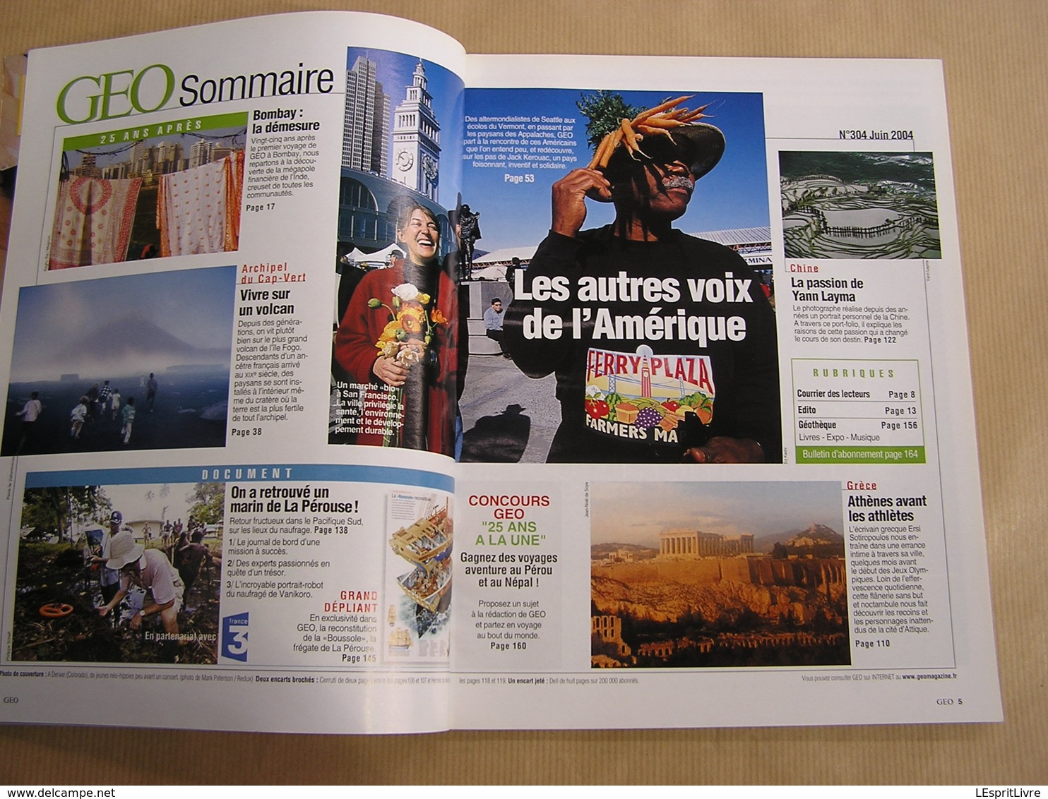 GEO Magazine N° 304 Géographie Voyage Monde Inde Bombay Amérique Etats Unis Expédition La Pérouse Naufrage Navire - Tourisme & Régions