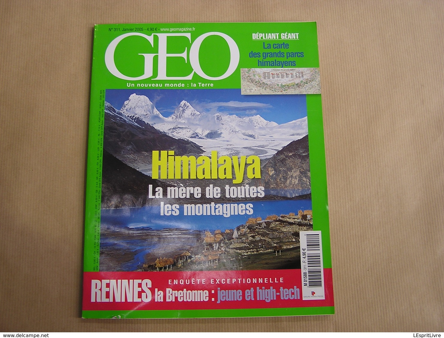 GEO Magazine N° 311 Géographie Voyage Monde Himalaya Népal Montagne Rennes Bretagne Norvège Amérique Centrale Birmanie - Tourisme & Régions