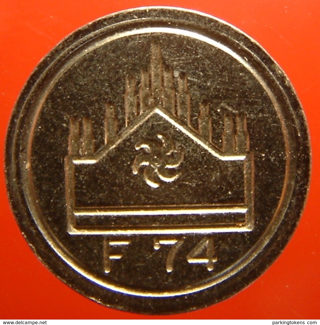 KB143-3 - F 74 FAEMA - DEAC Ned. BV Maasland - WM/S 22.0mm - Koffie Machine Penning - Coffee Machine Token - Firma's