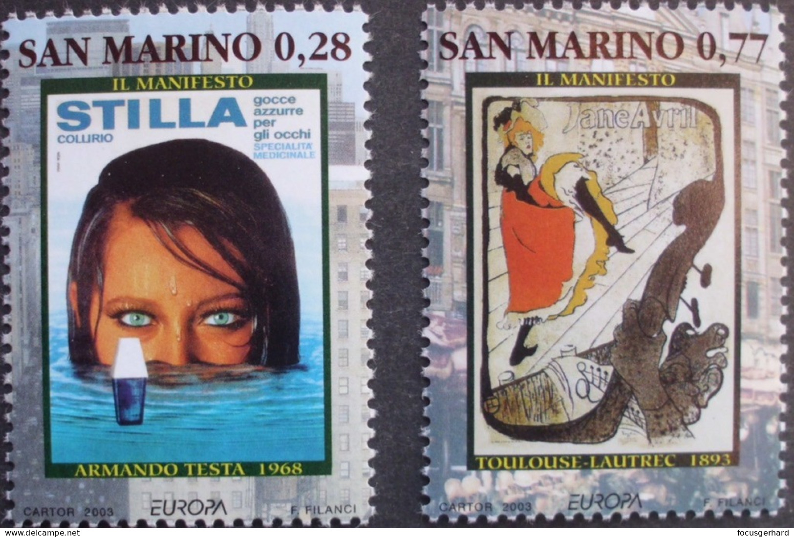 San Marino   Plakatkunst  Europa Cept   2003   ** - 2003