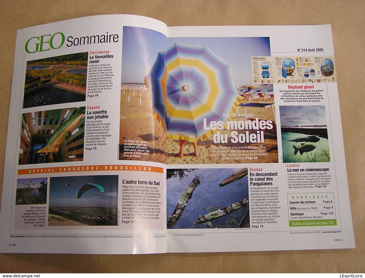 GEO Magazine N° 318 Géographie Voyage Monde Soleil Energie Languedoc Roussillon Russie Aquariums Madagascar Phoenix - Tourisme & Régions