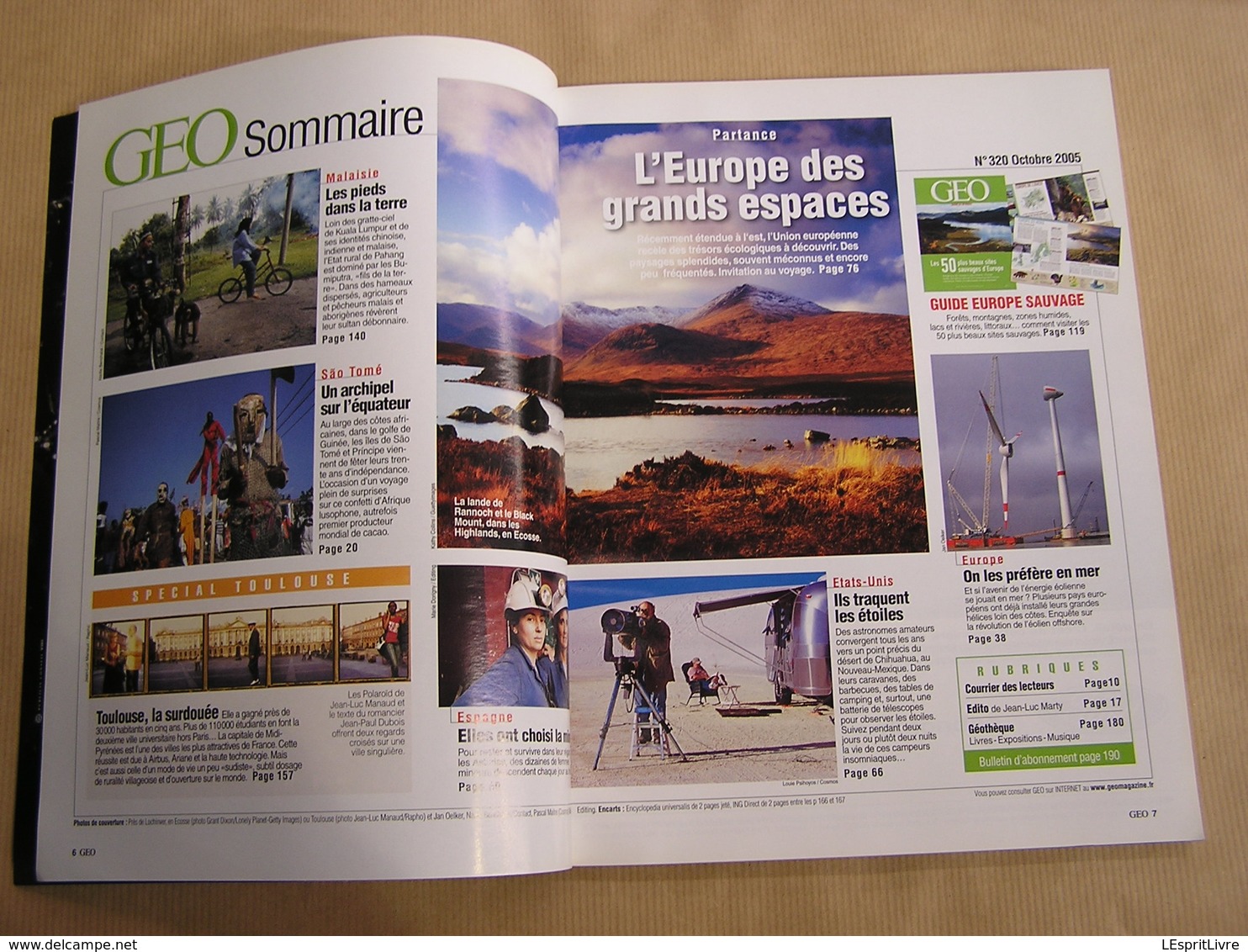 GEO Magazine N° 320 Géographie Voyage Monde Espagne Femmes Mineurs Malaisie Toulouse Sao Tomé Sites Sauvages Europe USA - Tourisme & Régions