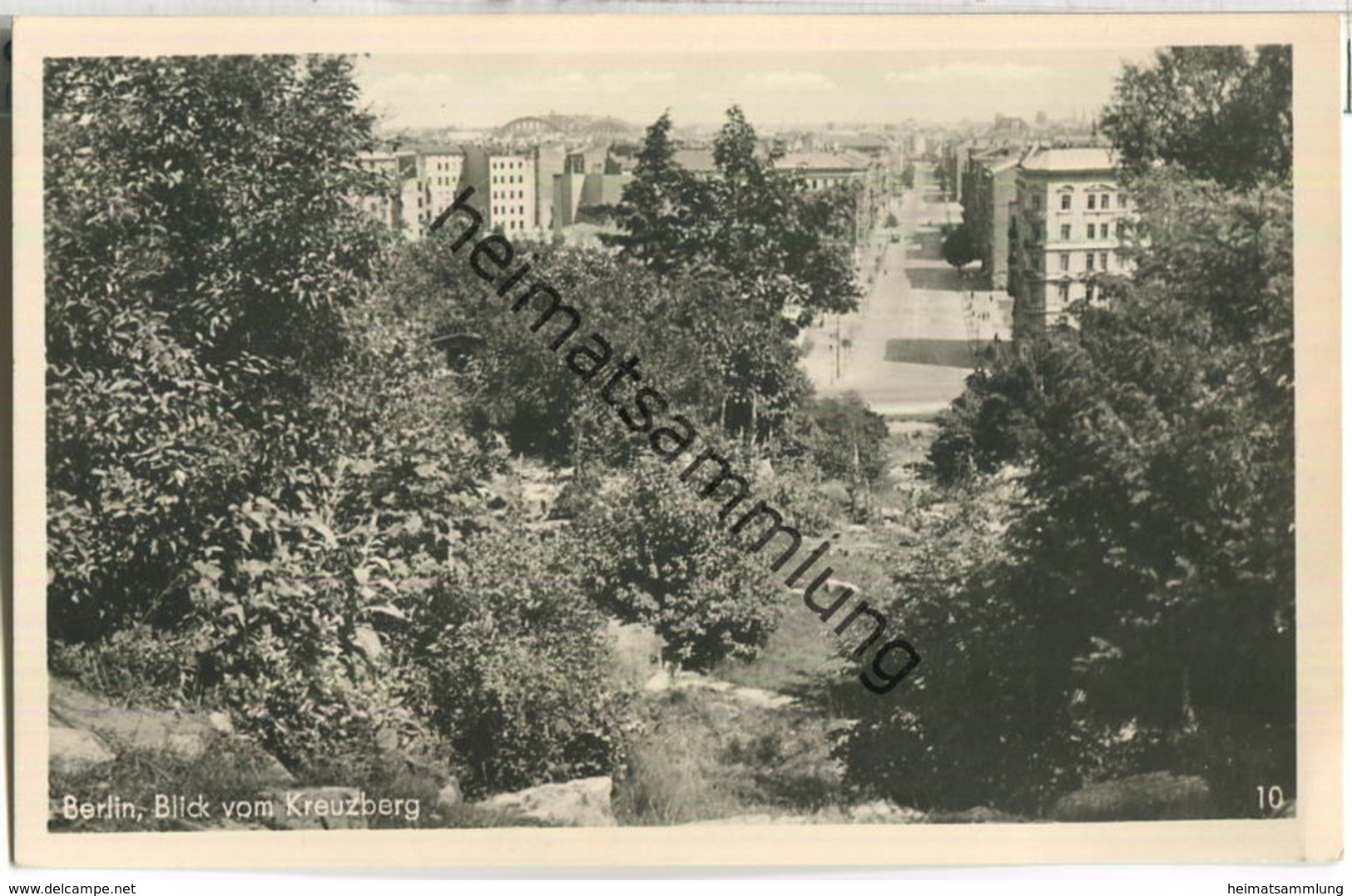 Berlin-Kreuzberg - Blick Vom Kreuzberg - Verlag Hans Steffen Berlin Foto-Ansichtskarte 50er Jahre - Kreuzberg