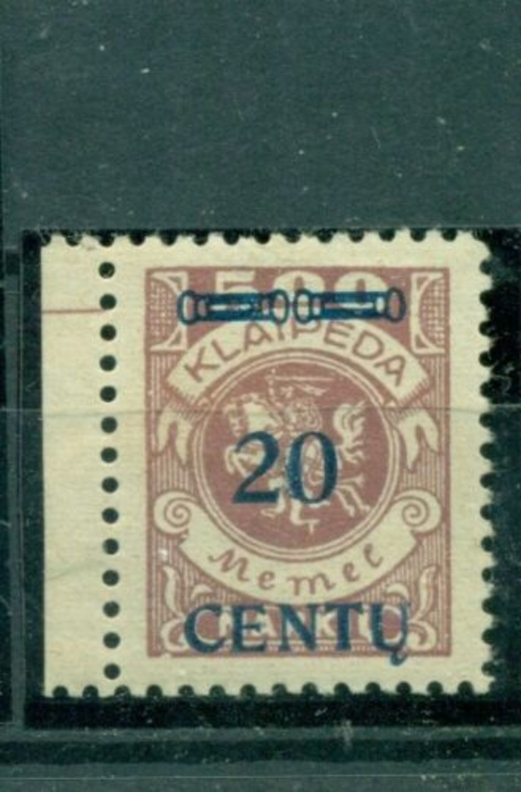 Memel, Nr. 171 A I Postfrisch ** Geprüft Klein VP - Memelgebiet 1923