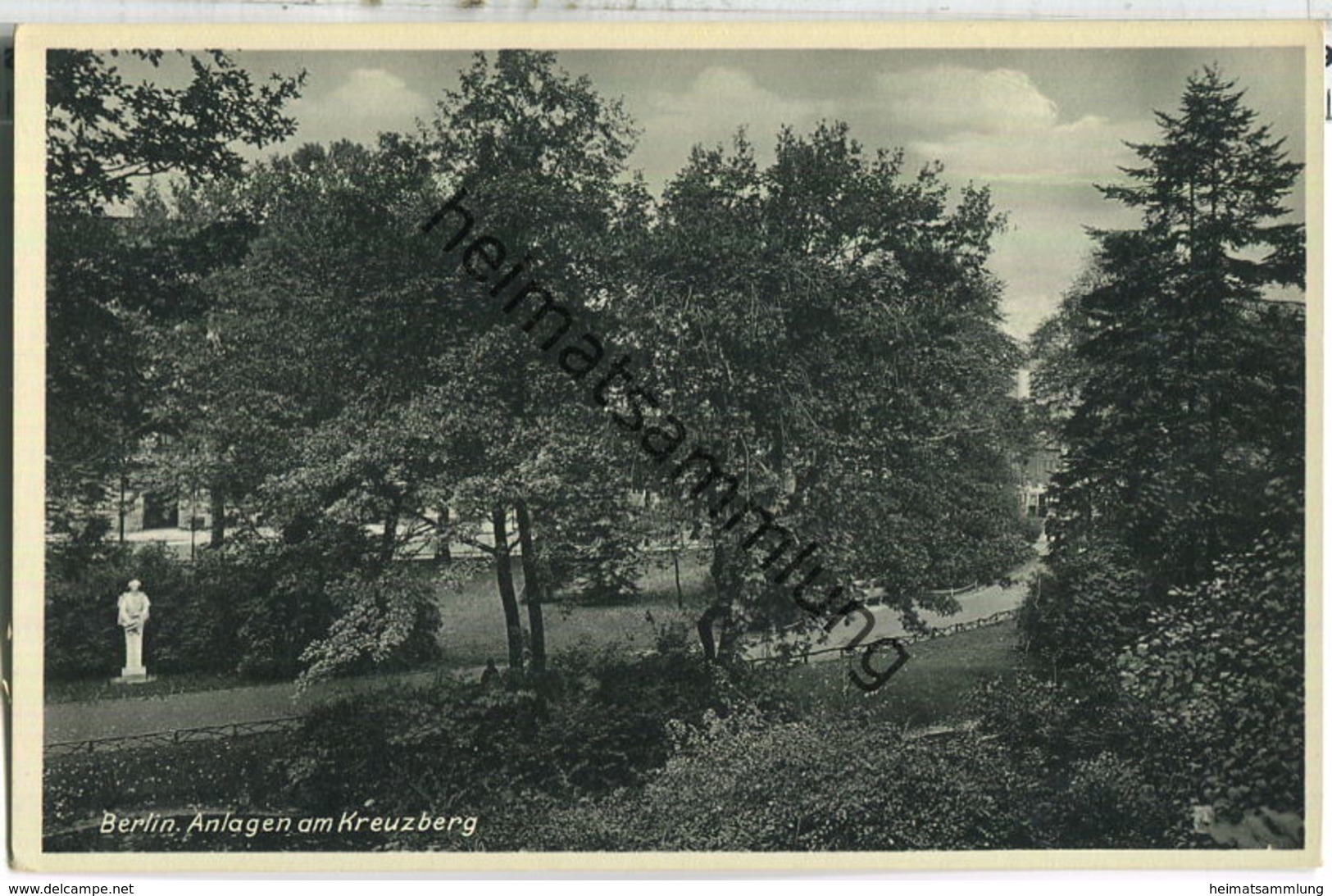 Berlin-Kreuzberg - Anlagen Am Kreuzberg - Verlag J. Goldiner Berlin 40er Jahre - Kreuzberg