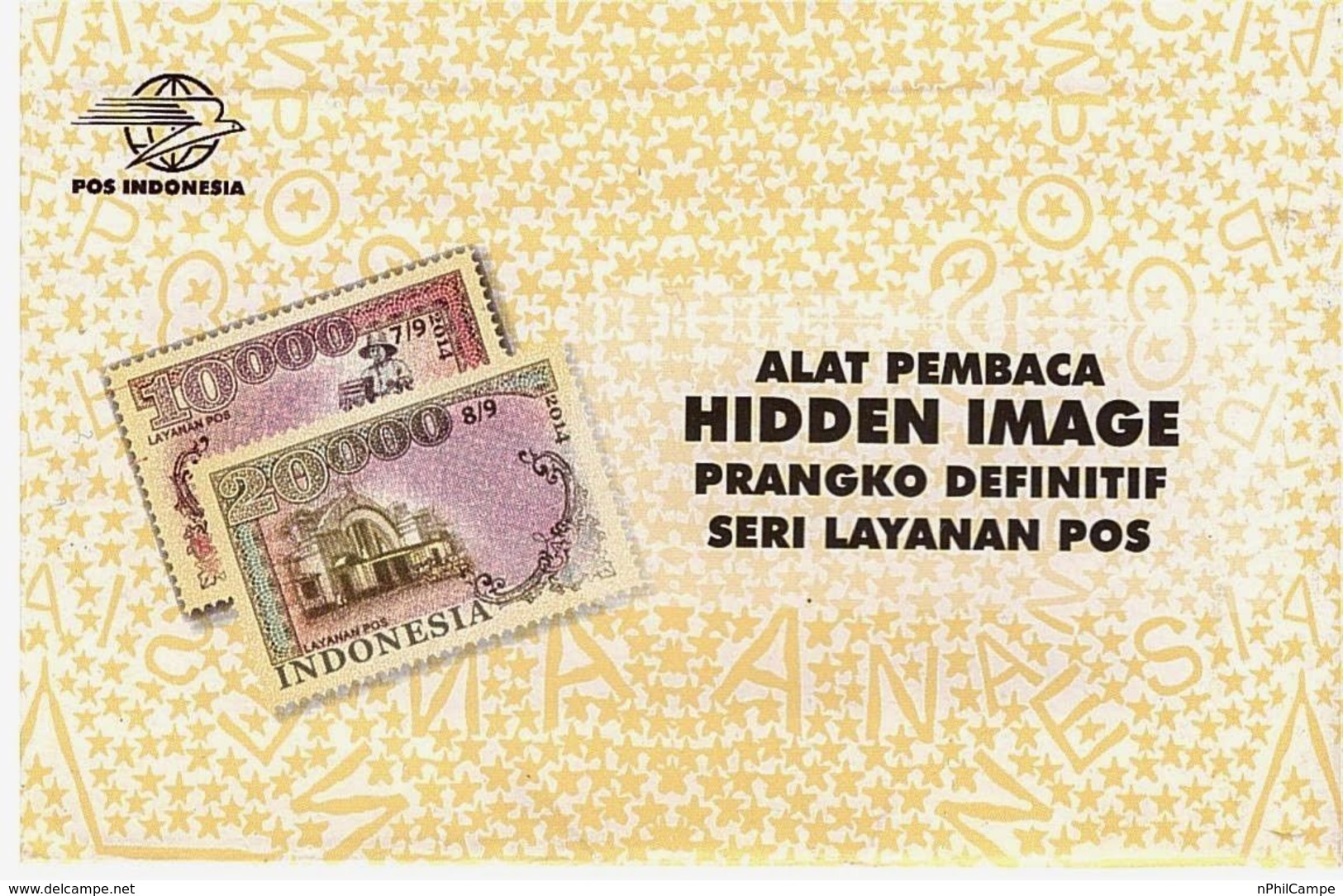 Indonesia Postal Service 2014, "HIDDEN IMAGE" - Indonesien