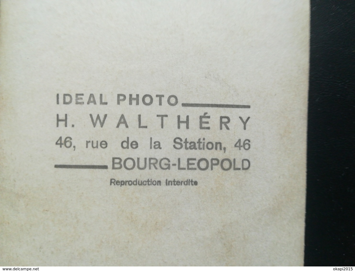 BEENHOUWERIJ  "ALB. DE SCRIJVER" CARTE POSTALE PHOTOGRAPHE ANTWERPEN BELGIQUE + 2 documents guerre 1939 - 1945 + photos