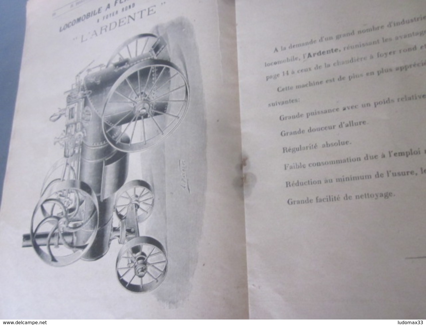 Catalogue Locomobile ,machines A Battre Breloux Dans La Nievre - Ambachten