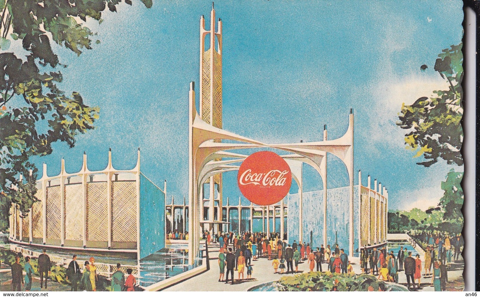 THE COCA COLA PAVILION NEW YORK WORLD'S FAIR 1964-65  AUTENTICA 100% - Expositions
