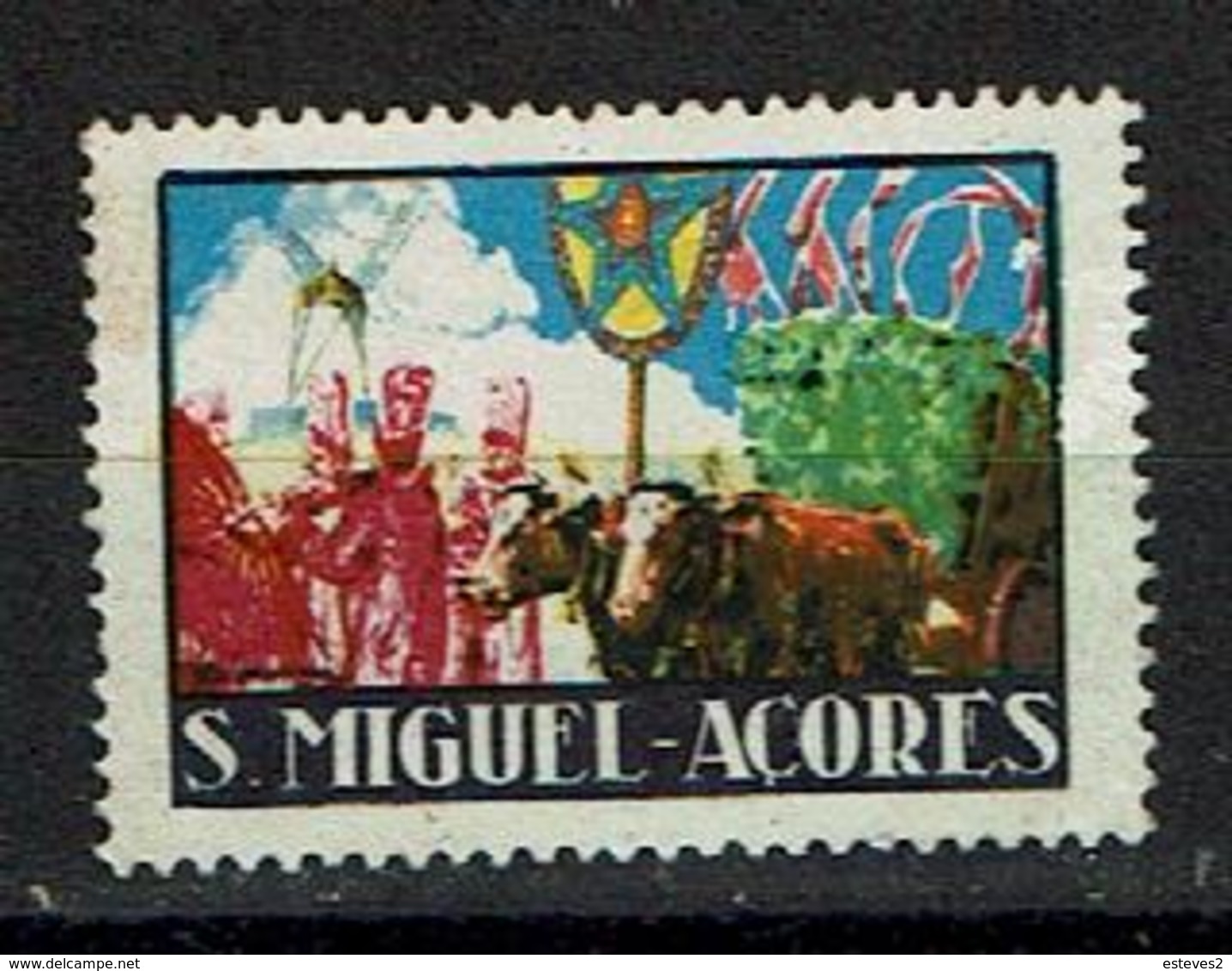 Portugal , AÇORES , AZORES , S. MIGUEL , Old Cinderella , Vieille Vignette - Cinderellas