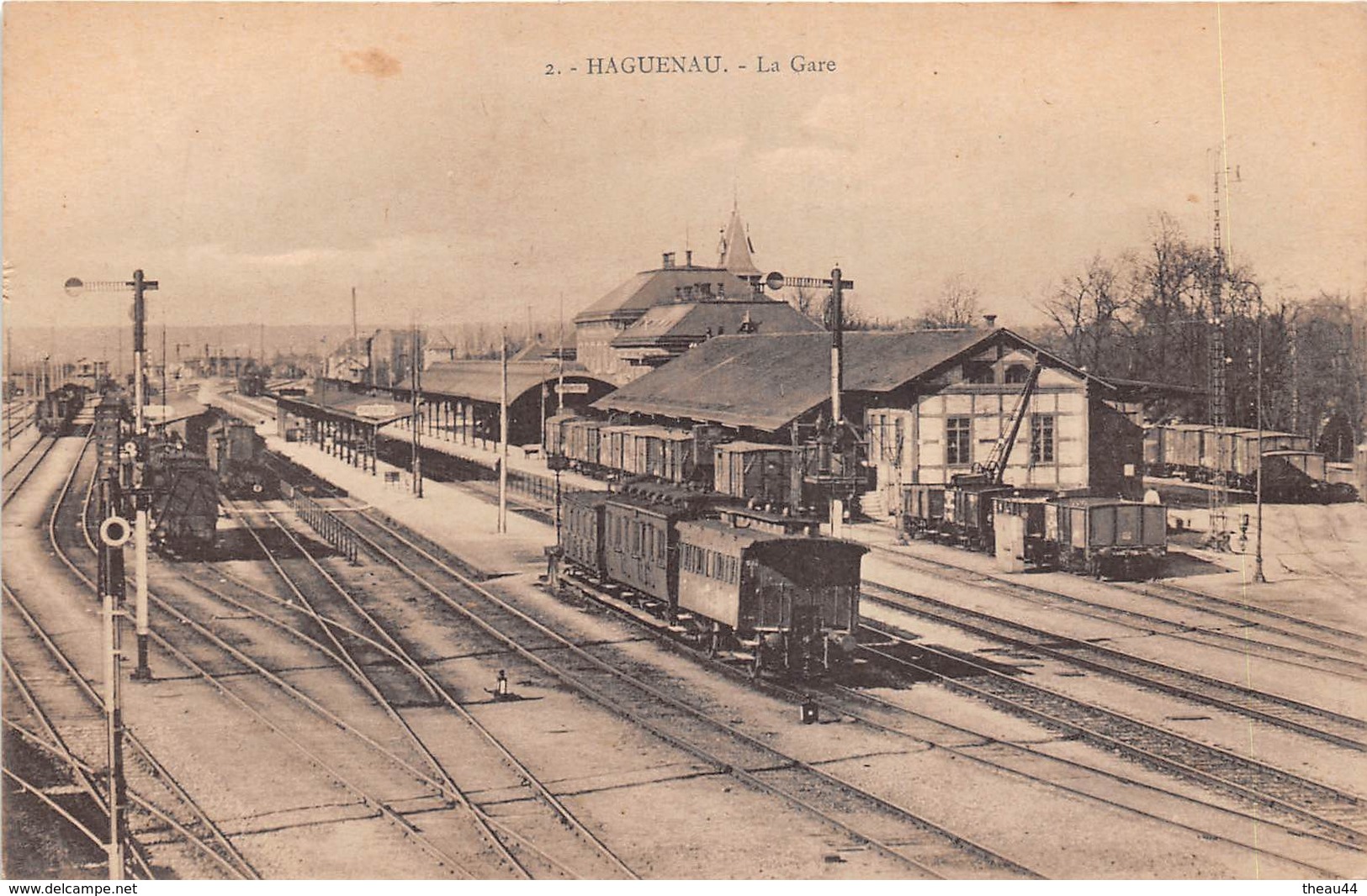 ¤¤   -   HAGUENAU   -   La Gare  -  Train , Chemin De Fer  -   ¤¤ - Haguenau