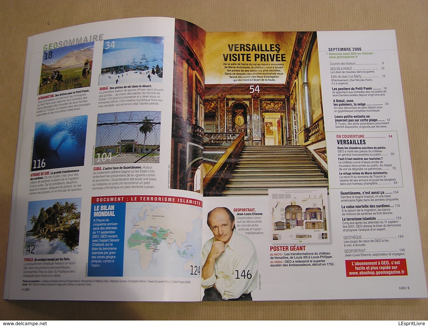 GEO Magazine N° 331 Géographie Voyage Monde Versailles Château France Afghanistan Nomades Dubaï Arabie Tuvalu Guantanamo - Tourisme & Régions