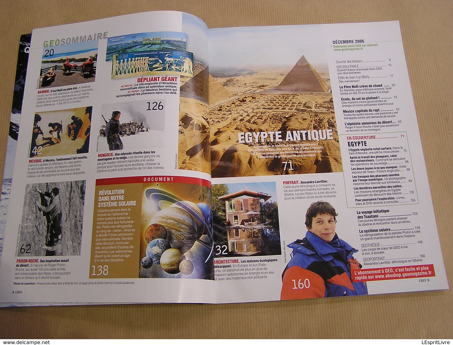 GEO Magazine N° 334 Géographie Voyage Monde Egypte Antique Héracléion Mexico Capitale Du Rapt Mexique Mongolie Namibie - Tourisme & Régions